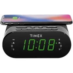 Timex Dual Alarm/FM Clock Radio with Wireless + USB Charging 1 ea