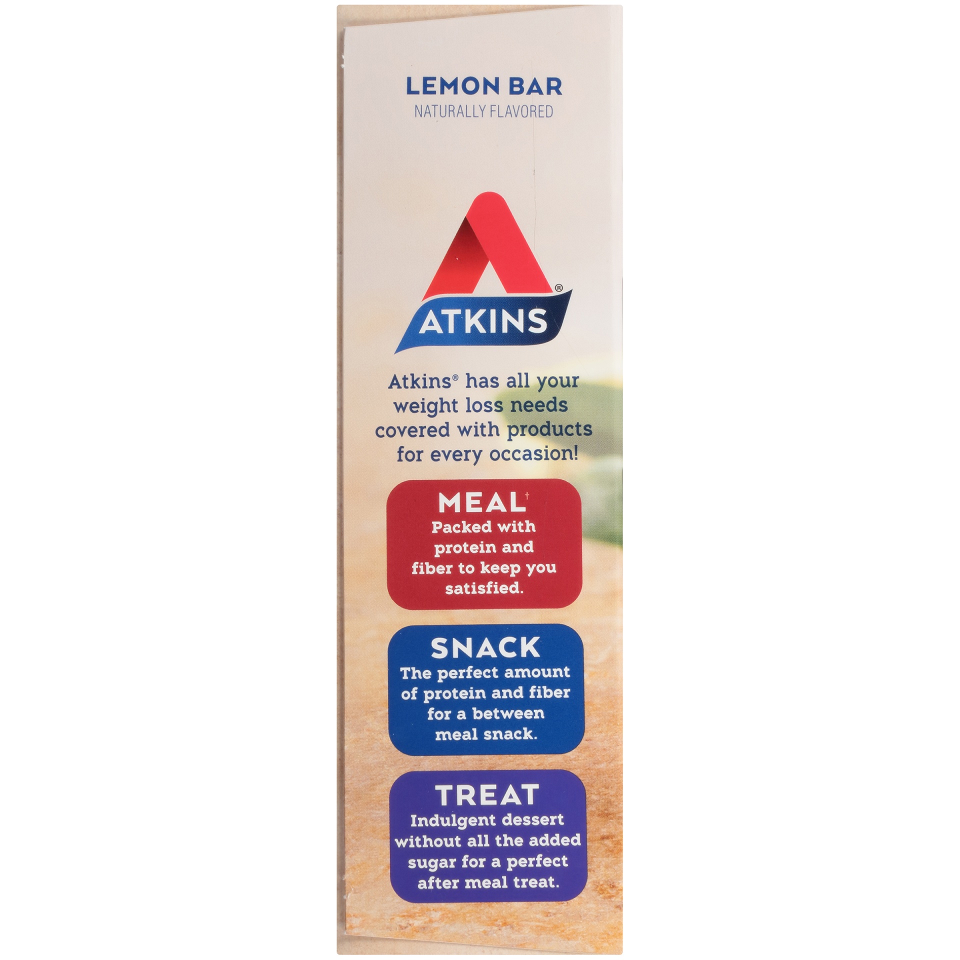 slide 4 of 8, Atkins Snack Bars - Lemon, 5 ct