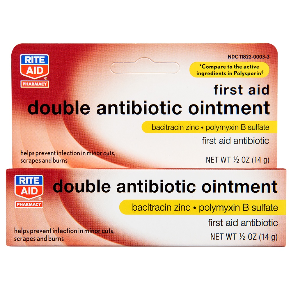 slide 1 of 1, Rite Aid Ra Double Antbtc Oint 0.5Z, 0.5 oz