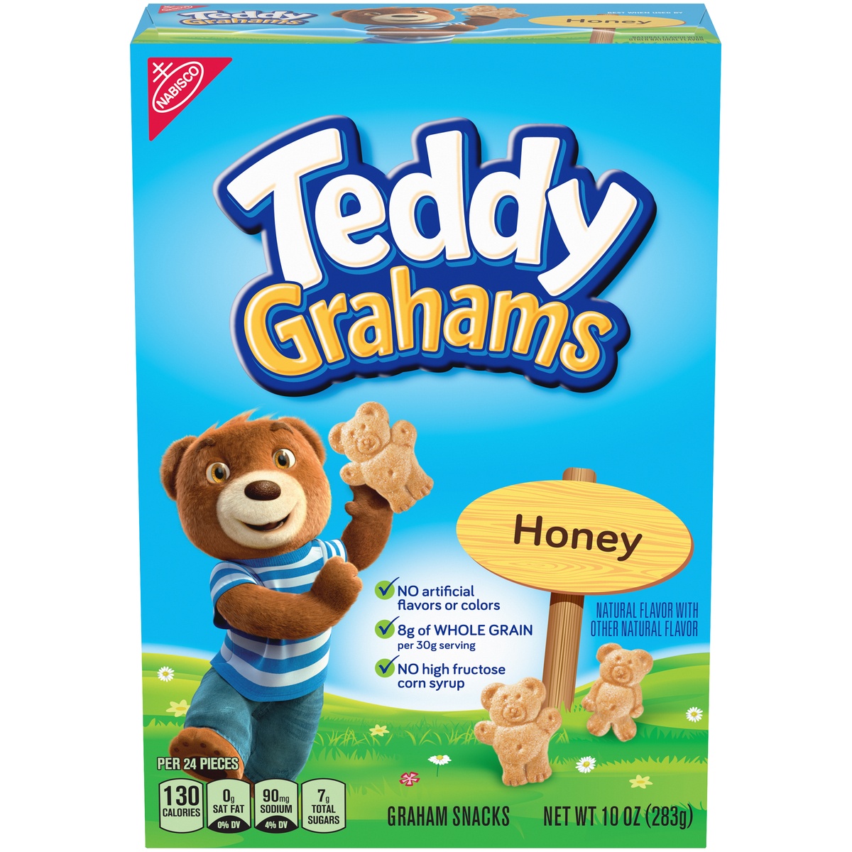 slide 1 of 1, Teddy Grahams Nabisco Honey Graham Snacks, 10 oz