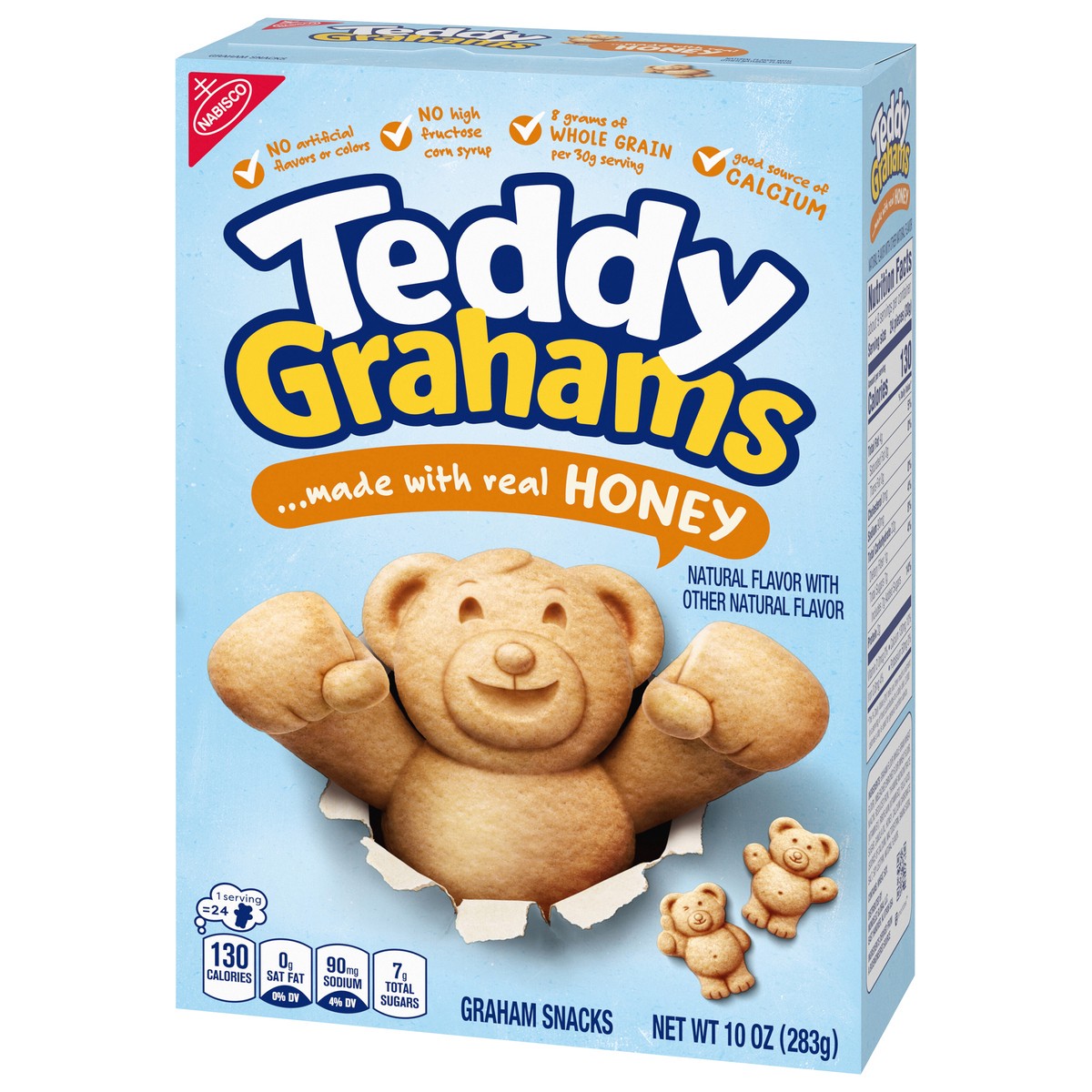 slide 5 of 9, TEDDY GRAHAMS Honey Graham Snacks, Kids Snacks, 10 oz, 10 oz