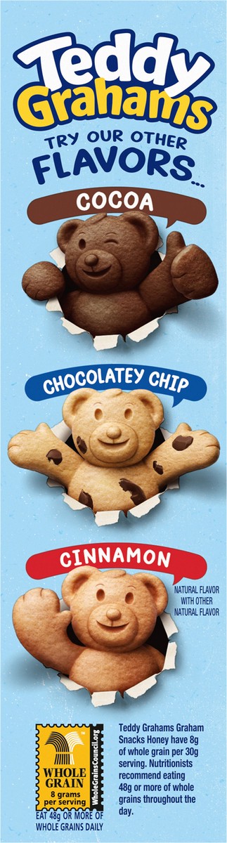 slide 8 of 9, TEDDY GRAHAMS Honey Graham Snacks, Kids Snacks, 10 oz, 10 oz