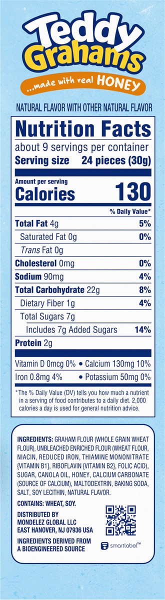 slide 4 of 9, TEDDY GRAHAMS Honey Graham Snacks, Kids Snacks, 10 oz, 10 oz
