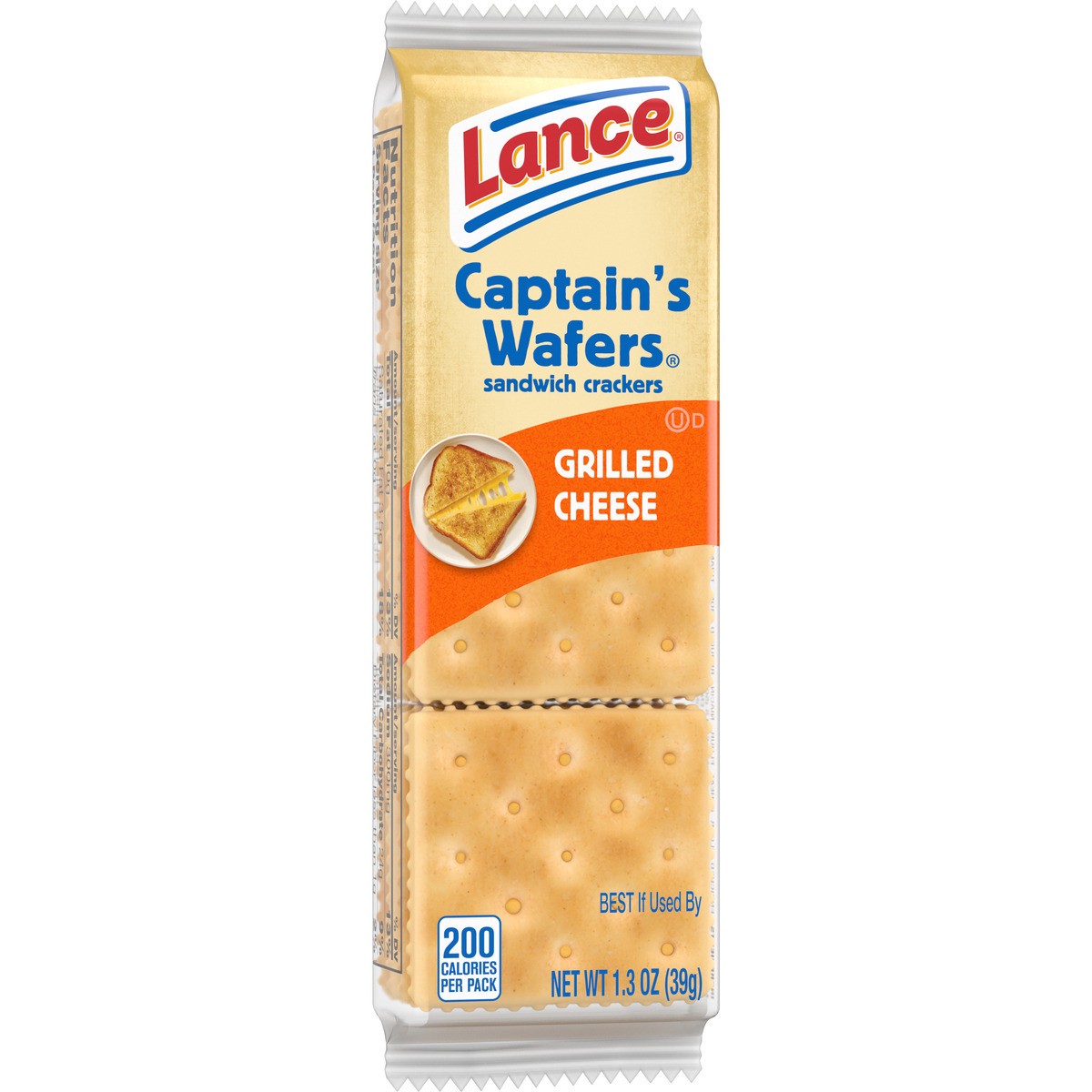 slide 2 of 11, Lance Captain's Grilled Cheese Sandwich Crackers, 1.37 oz