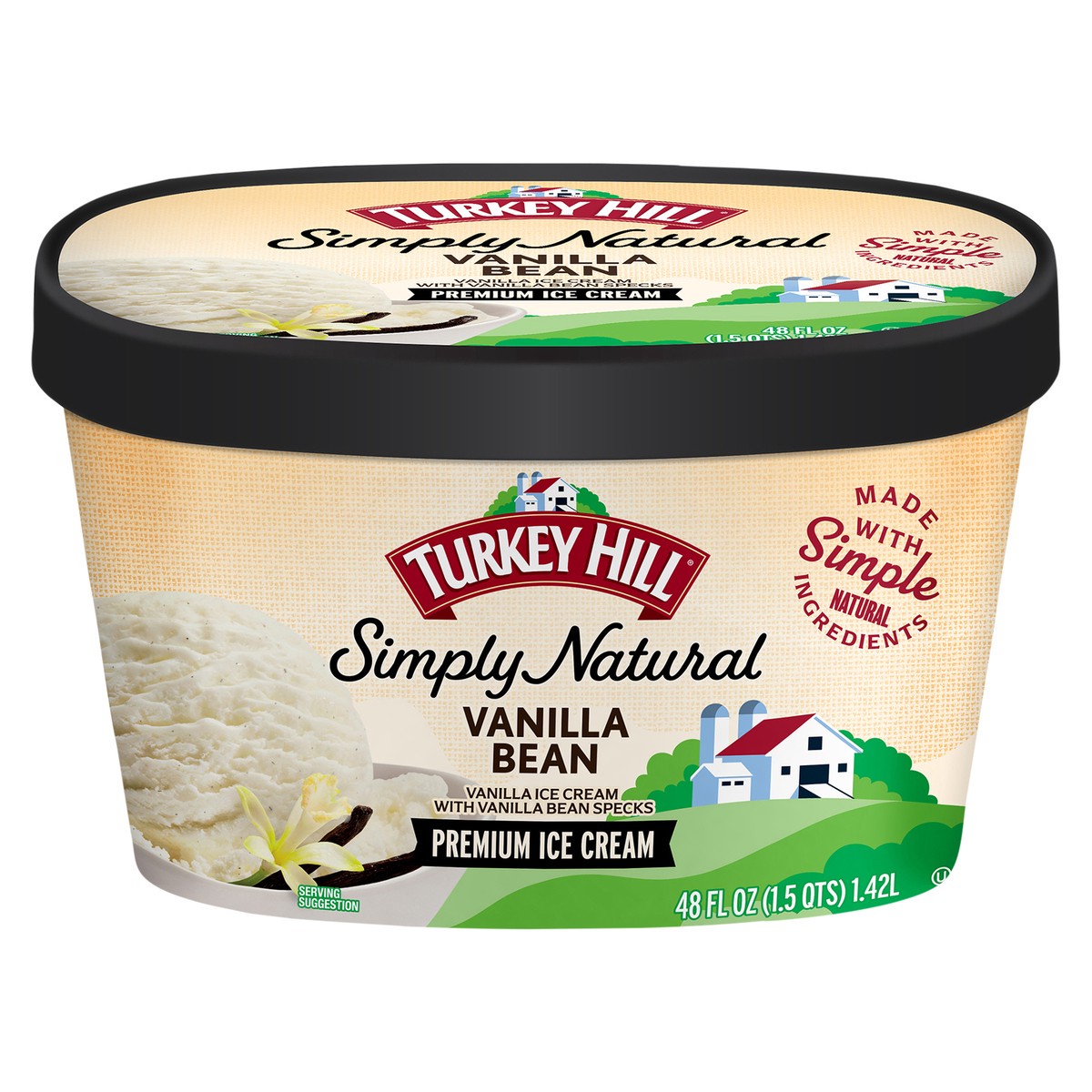 slide 3 of 8, Turkey Hill T.Hill Ic Nat Vanilla, 48 fl oz