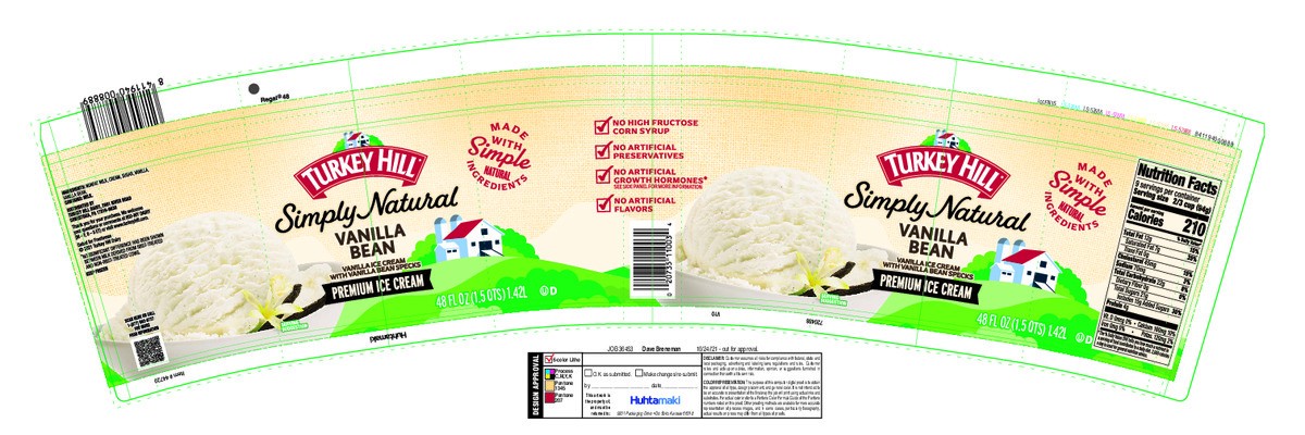 slide 4 of 8, Turkey Hill T.Hill Ic Nat Vanilla, 48 fl oz