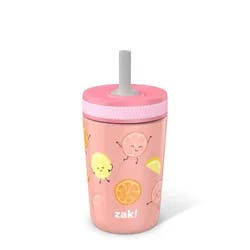 Zak! Designs Antimicrobial Stainless Steel Double Wall Straw + Tumbler