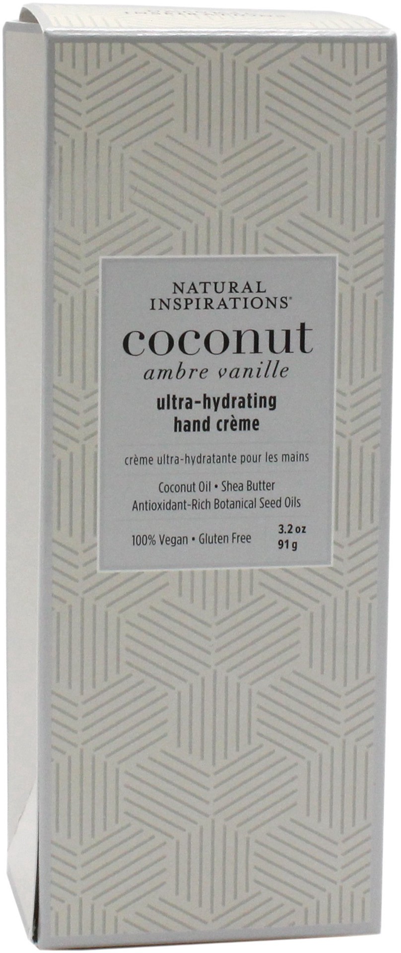 slide 1 of 1, Natural Inspirations Coconut Box Hand Creme, 3.2 oz