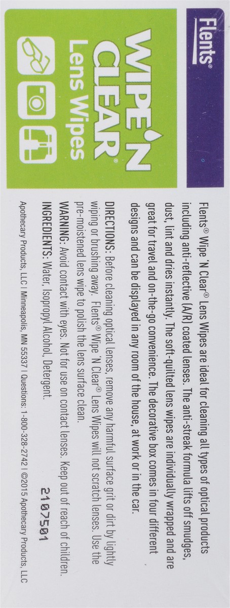 slide 5 of 9, Flents Apoth Bio Lens Wipe Decorative Box - 25 Count, 25 ct