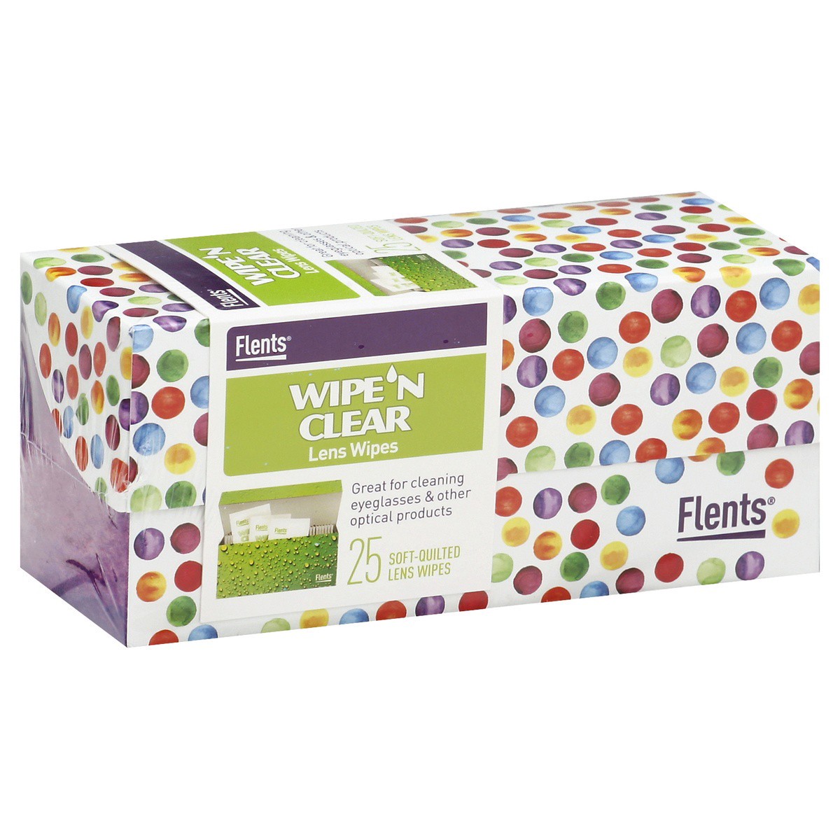 slide 1 of 9, Flents Apoth Bio Lens Wipe Decorative Box - 25 Count, 25 ct