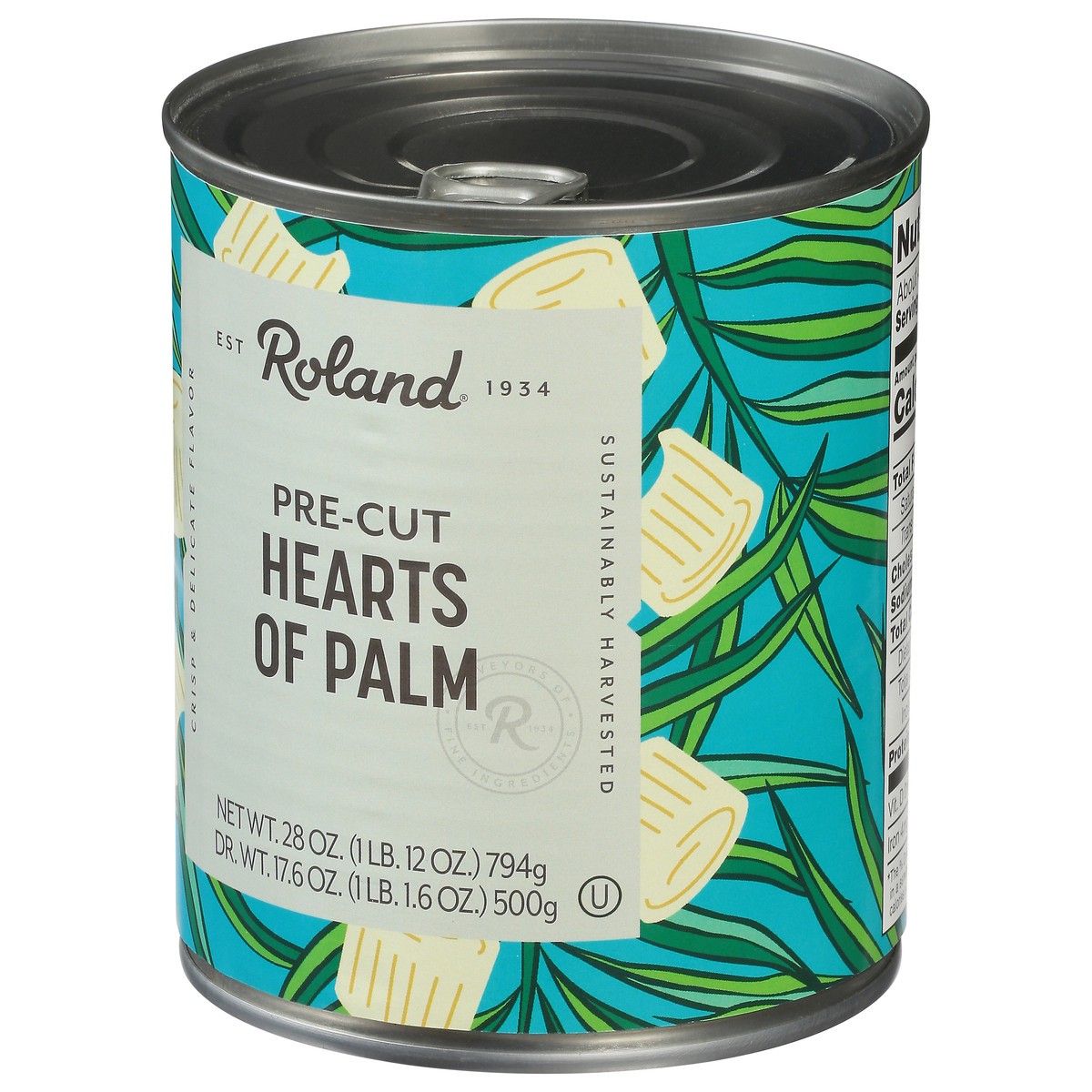 slide 12 of 13, Roland Pre-Cut Hearts of Palm 28 oz, 28 oz