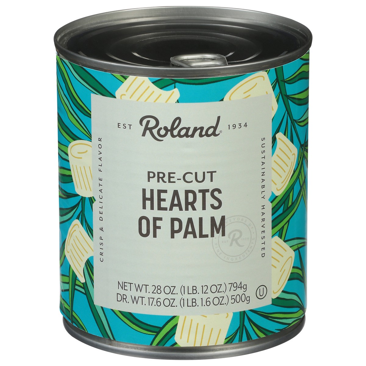 slide 11 of 13, Roland Pre-Cut Hearts of Palm 28 oz, 28 oz