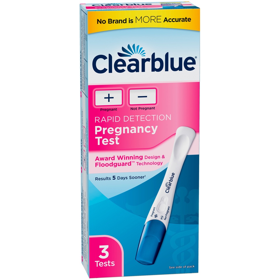 slide 2 of 3, Clearblue Rapid Detection Pregnancy Test, 3 ct