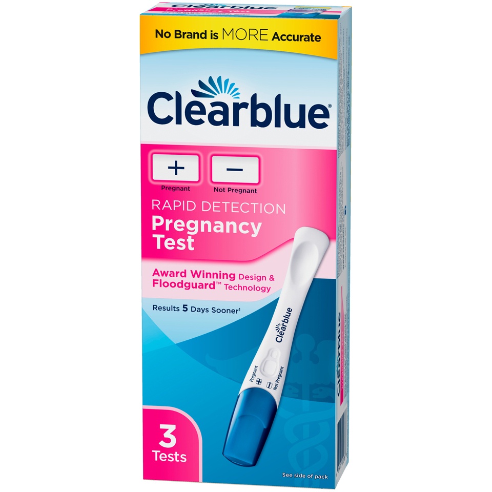 slide 3 of 3, Clearblue Rapid Detection Pregnancy Test, 3 ct