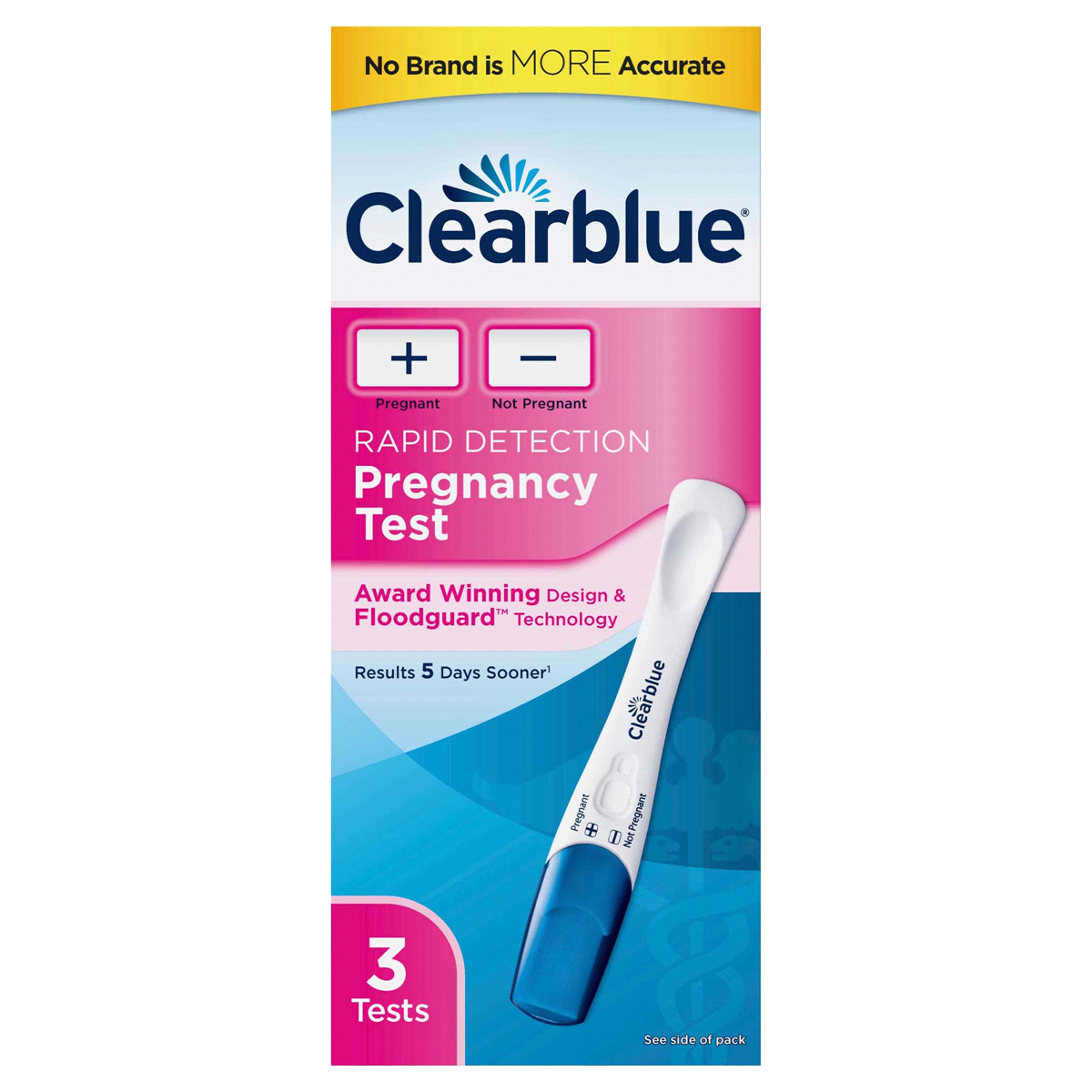 slide 1 of 3, Clearblue Rapid Detection Pregnancy Test, 3 ct