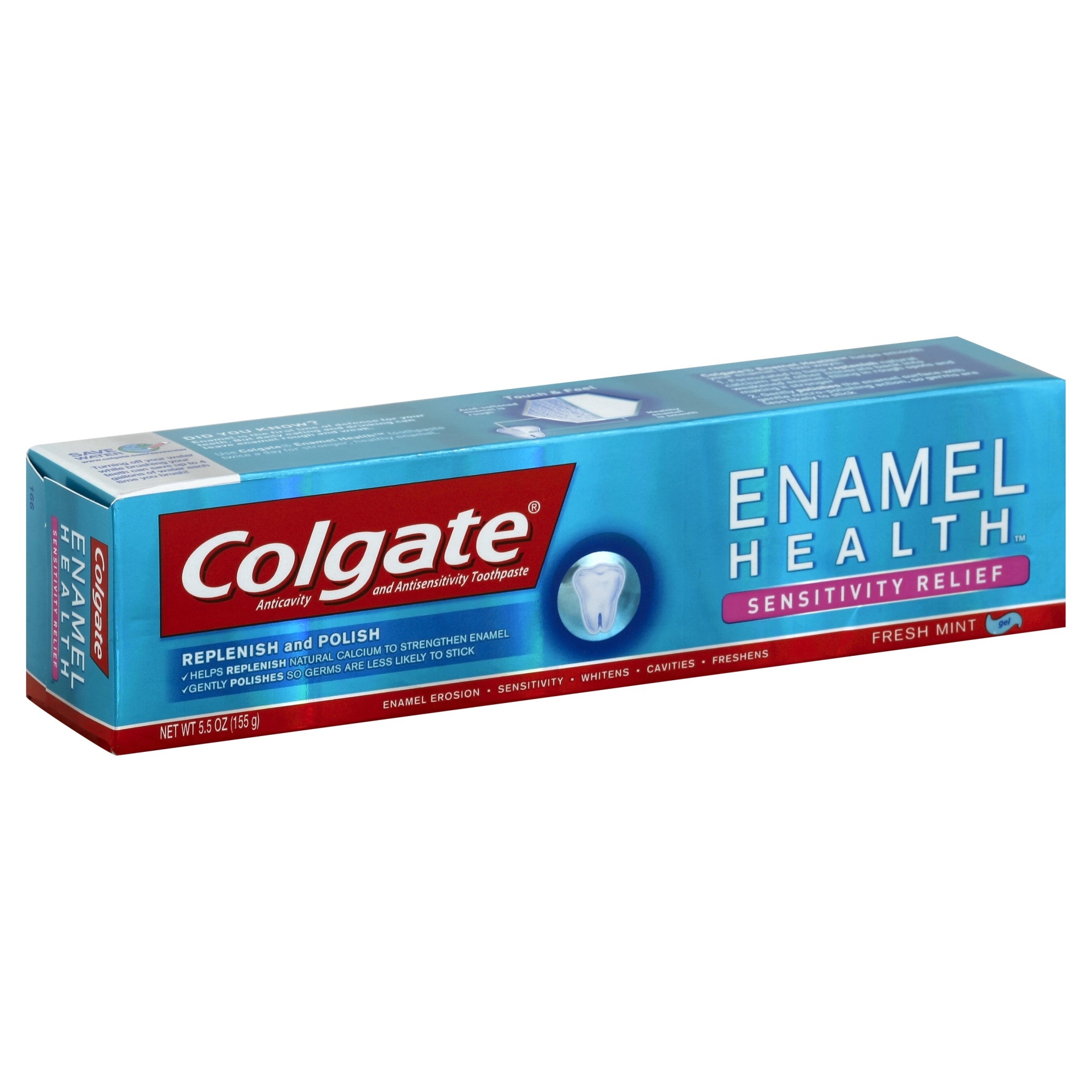 slide 1 of 4, Colgate Enamel Health Sensitivity Relief Toothpaste, 5.5 oz