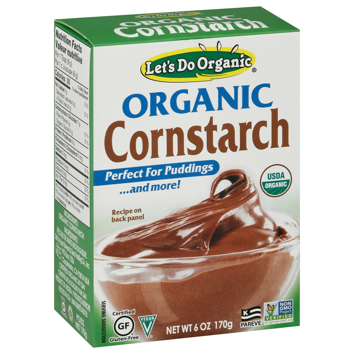 slide 2 of 9, Let's Do Organic Cornstarch 6 oz Box, 6 oz