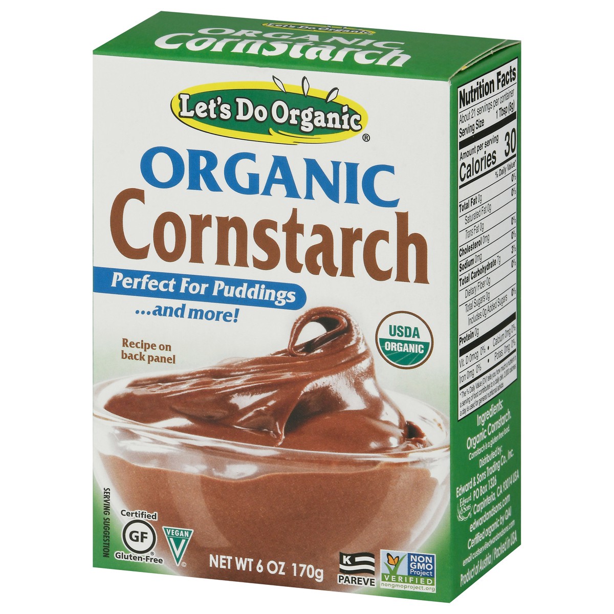 slide 5 of 9, Let's Do Organic Cornstarch 6 oz Box, 6 oz