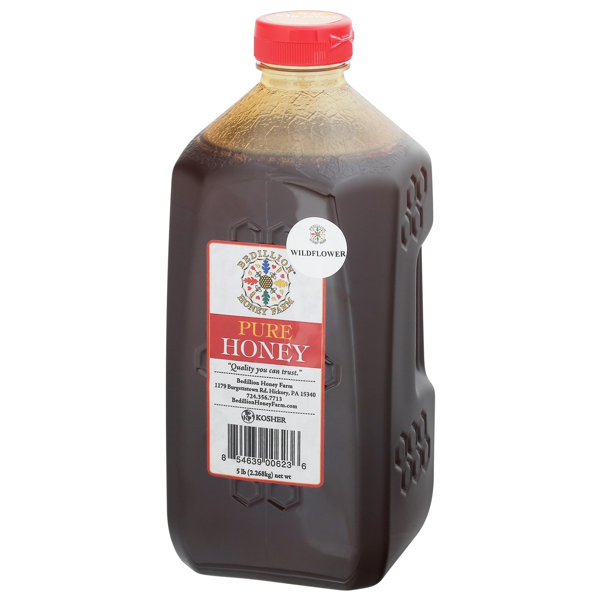 slide 5 of 12, Bedillion Honey Farm Wildflower Pure Honey 5 lb, 5 lb