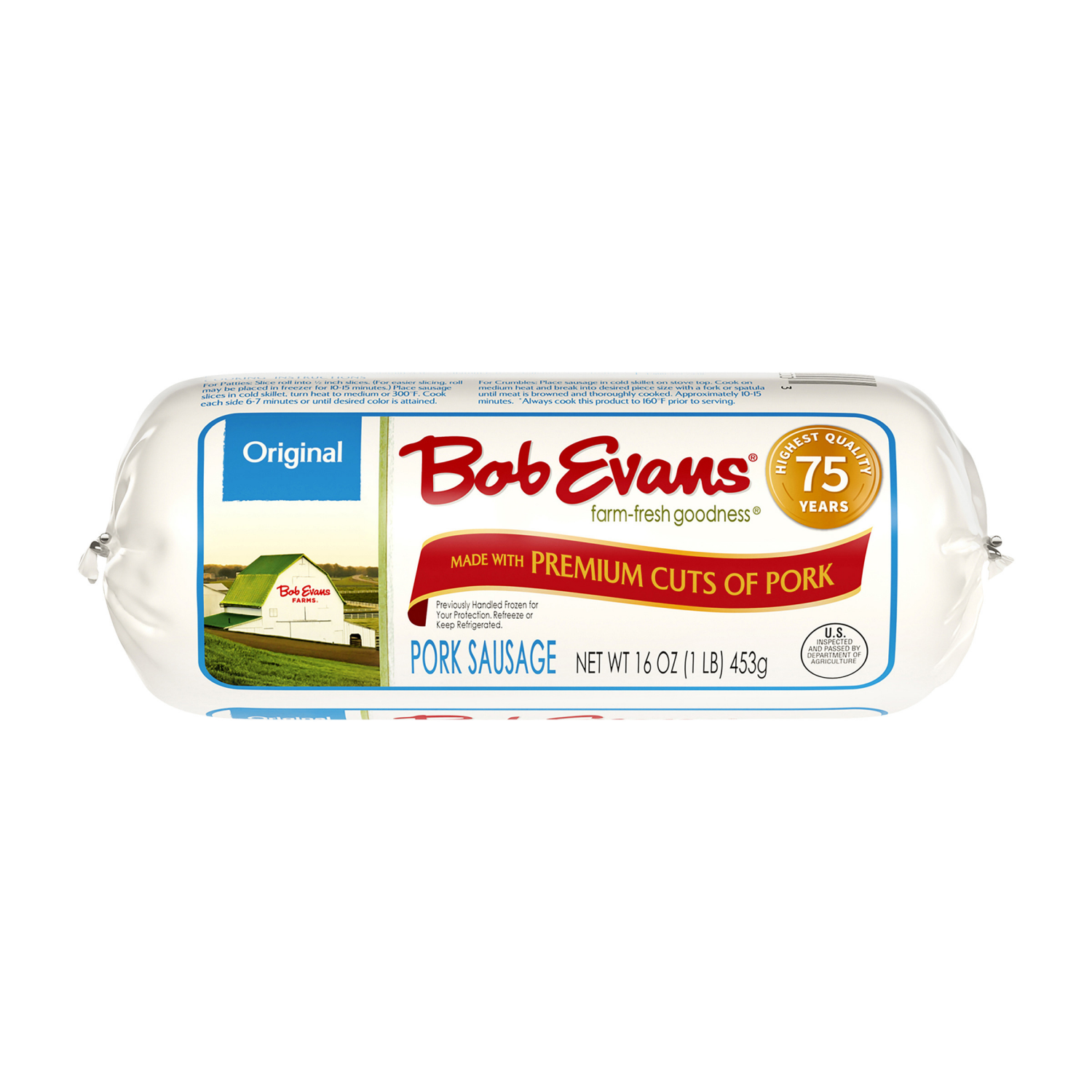 slide 1 of 8, Bob Evans Reg Sausage Rolls, 16 oz