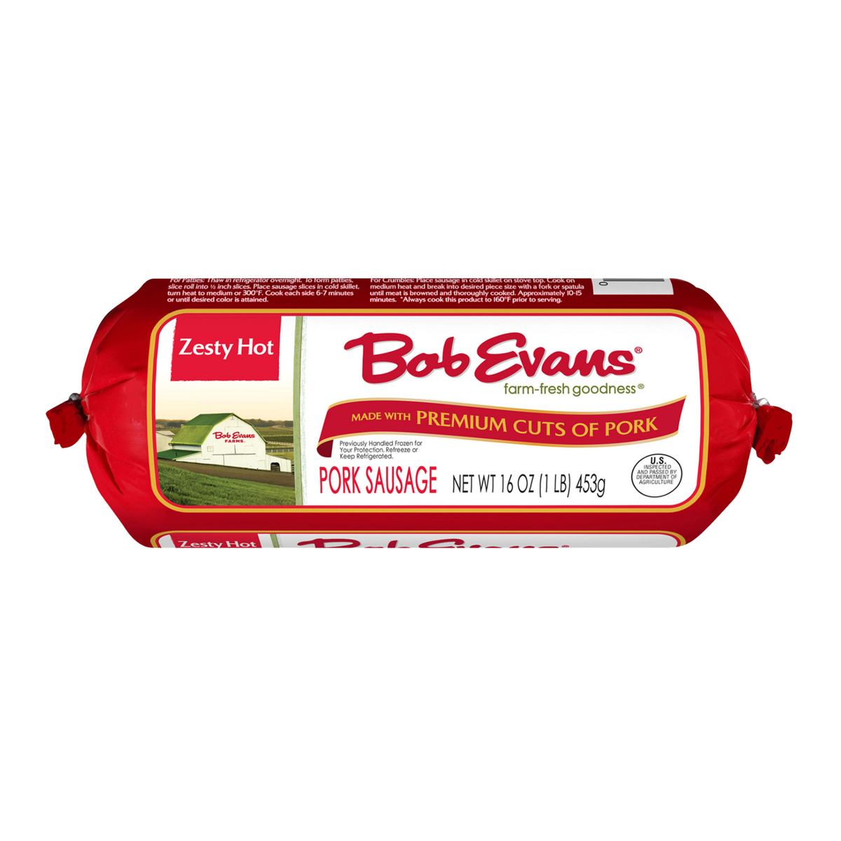 slide 1 of 29, Bob Evans Zesty Hot Pork Sausage Roll,16 oz, 16 oz