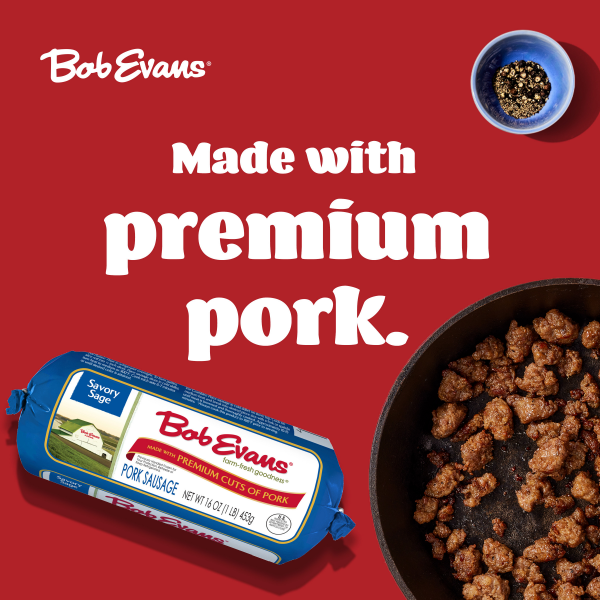 slide 12 of 29, Bob Evans Savory Sage Pork Sausage Roll, 16 oz, 16 oz