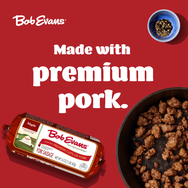 slide 12 of 29, Bob Evans Maple Roll Pork Sausage, 16 oz, 16 oz