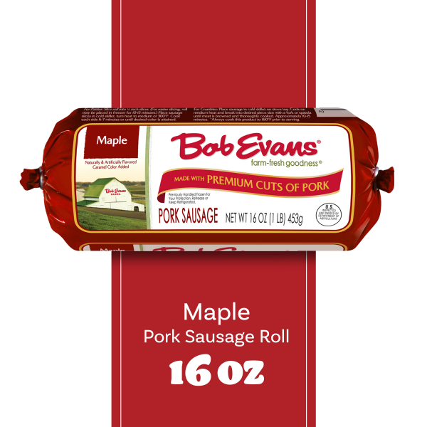 slide 20 of 29, Bob Evans Maple Roll Pork Sausage, 16 oz, 16 oz