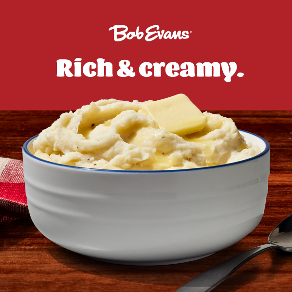 slide 12 of 29, Bob Evans Gluten-Free Sour Cream & Chive Mashed Potatoes Tray, 24 oz (Refrigerated), 24 oz