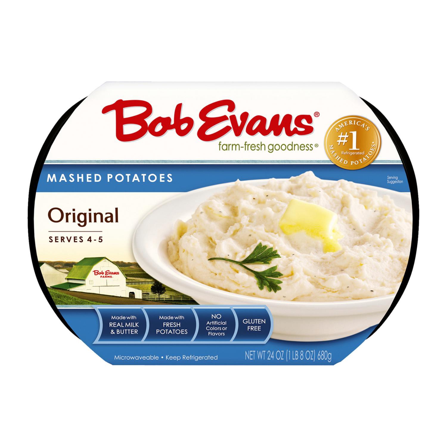 slide 1 of 8, Bob Evans Original Mashed Potatoes, 24 Oz, 24 oz