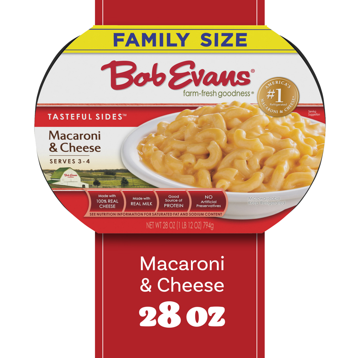 slide 6 of 8, Bob Evans Family Size Macaroni and Cheese, 28 oz
