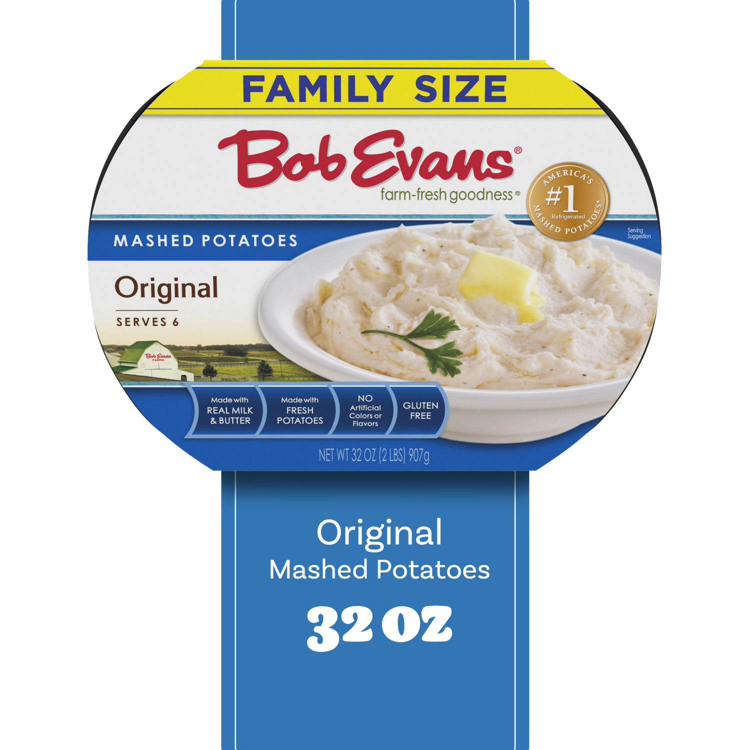slide 6 of 8, Bob Evans Original Mashed Potatoes Family Size, 32 oz