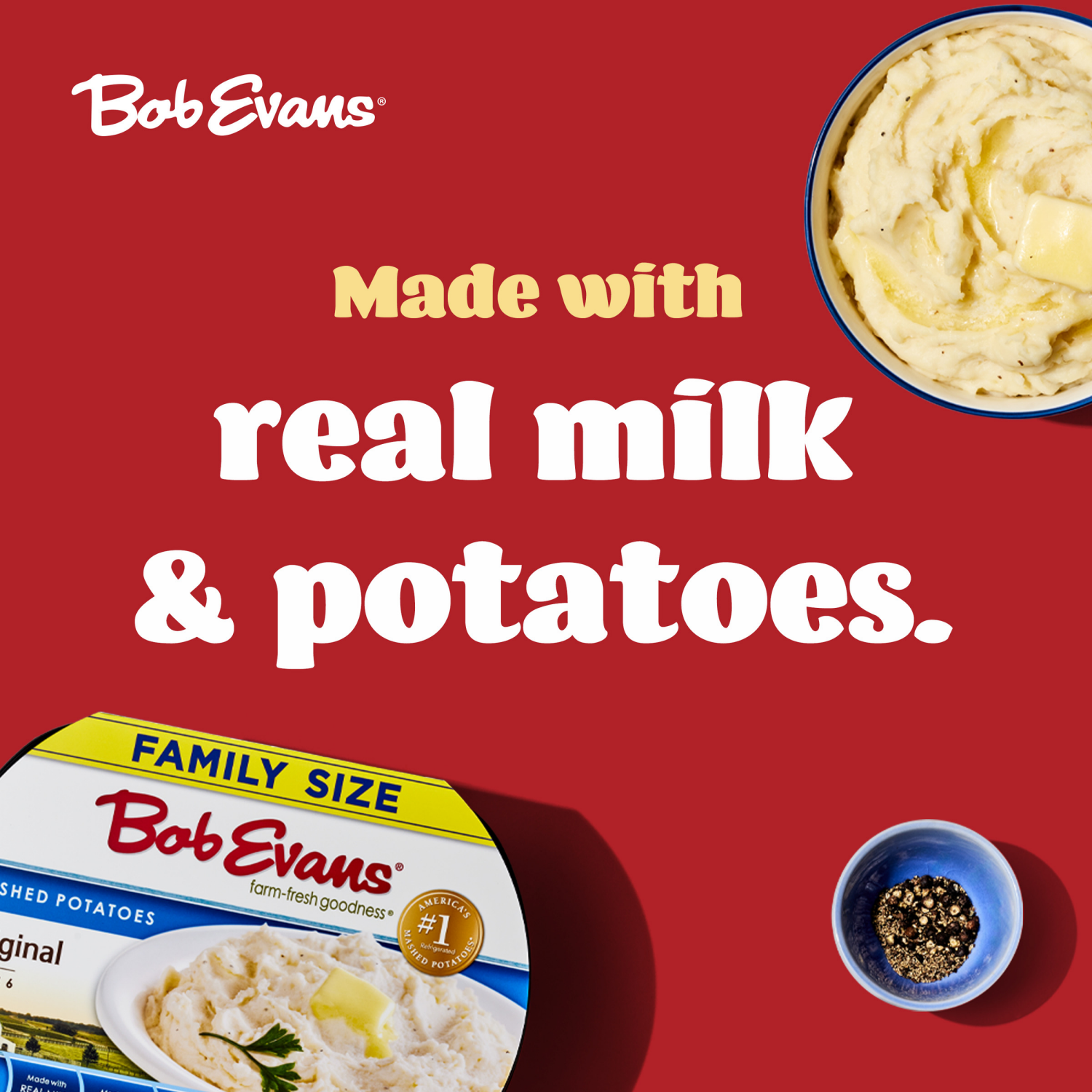 slide 7 of 8, Bob Evans Original Mashed Potatoes Family Size, 32 oz