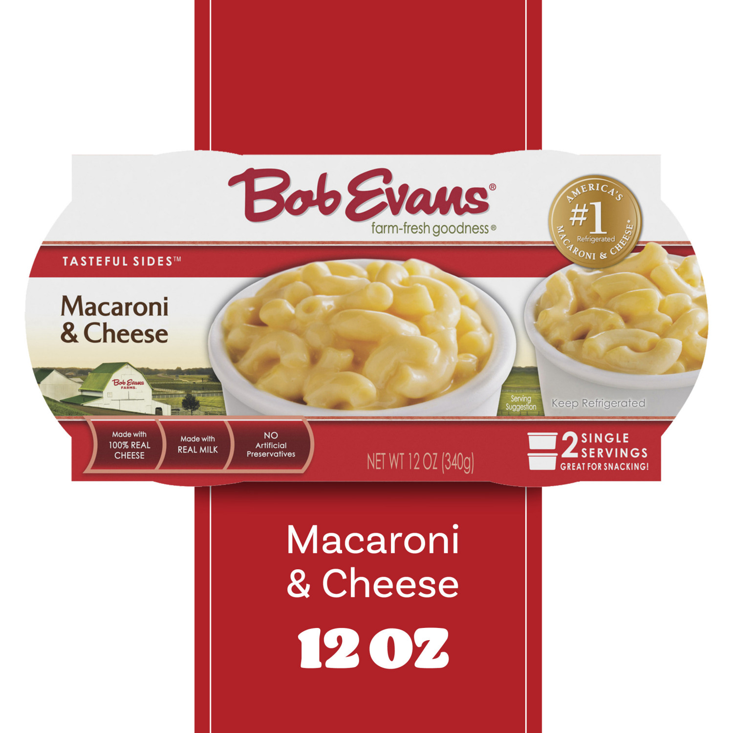 slide 6 of 8, Bob Evans Macaroni and Cheese Single Serving Microwavable Cups 12 oz, 2 ct; 12 oz