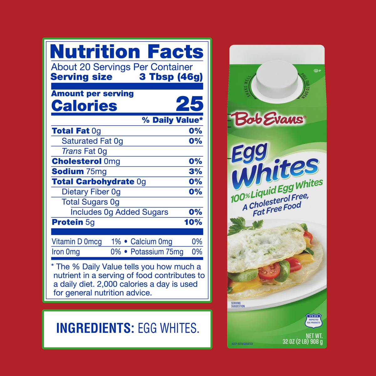 slide 20 of 29, Bob Evans Egg Whites 32 oz, 32 oz