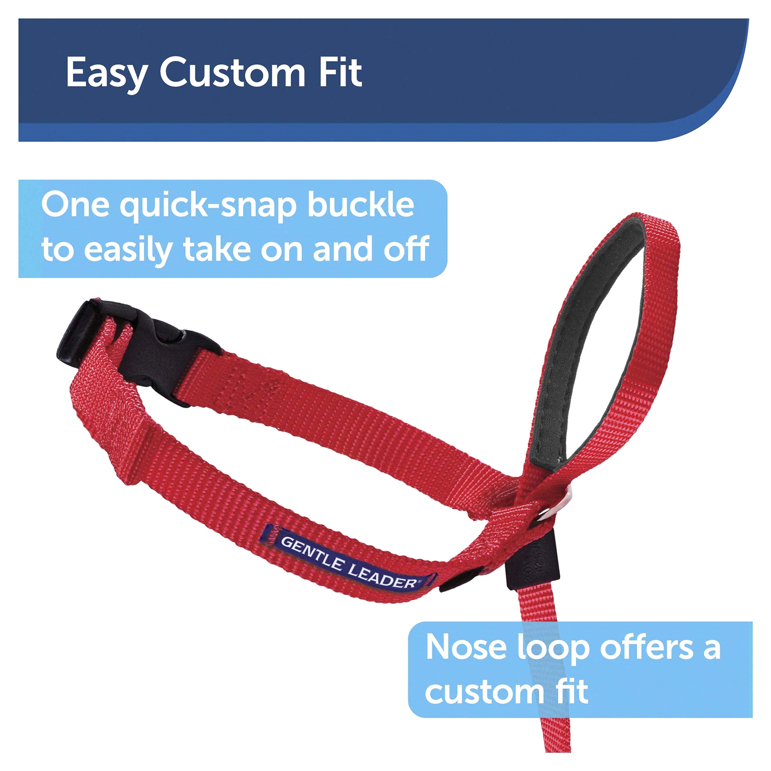 slide 4 of 4, PetSafe Gentle Leader Black Headcollar, Medium, For Dogs, 25 ct; 60 lb