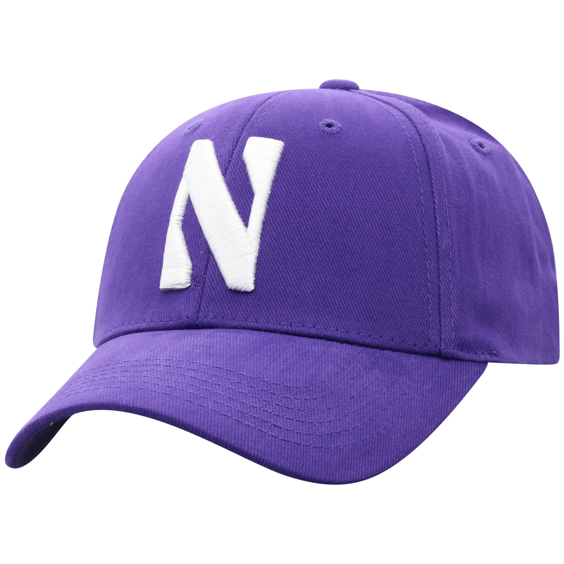 slide 1 of 2, NCAA Northwestern Wildcats Men&#39;s Structured Brushed Cotton Hat, 1 ct