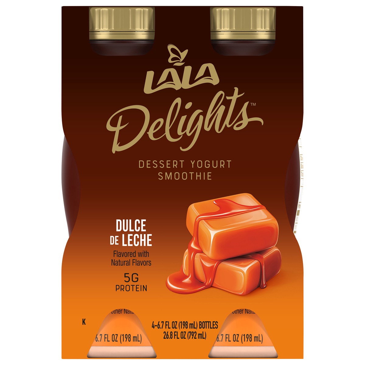 slide 1 of 10, LALA Delights Dulce de Leche Dessert Yogurt Smoothie 4 ea, 28 oz