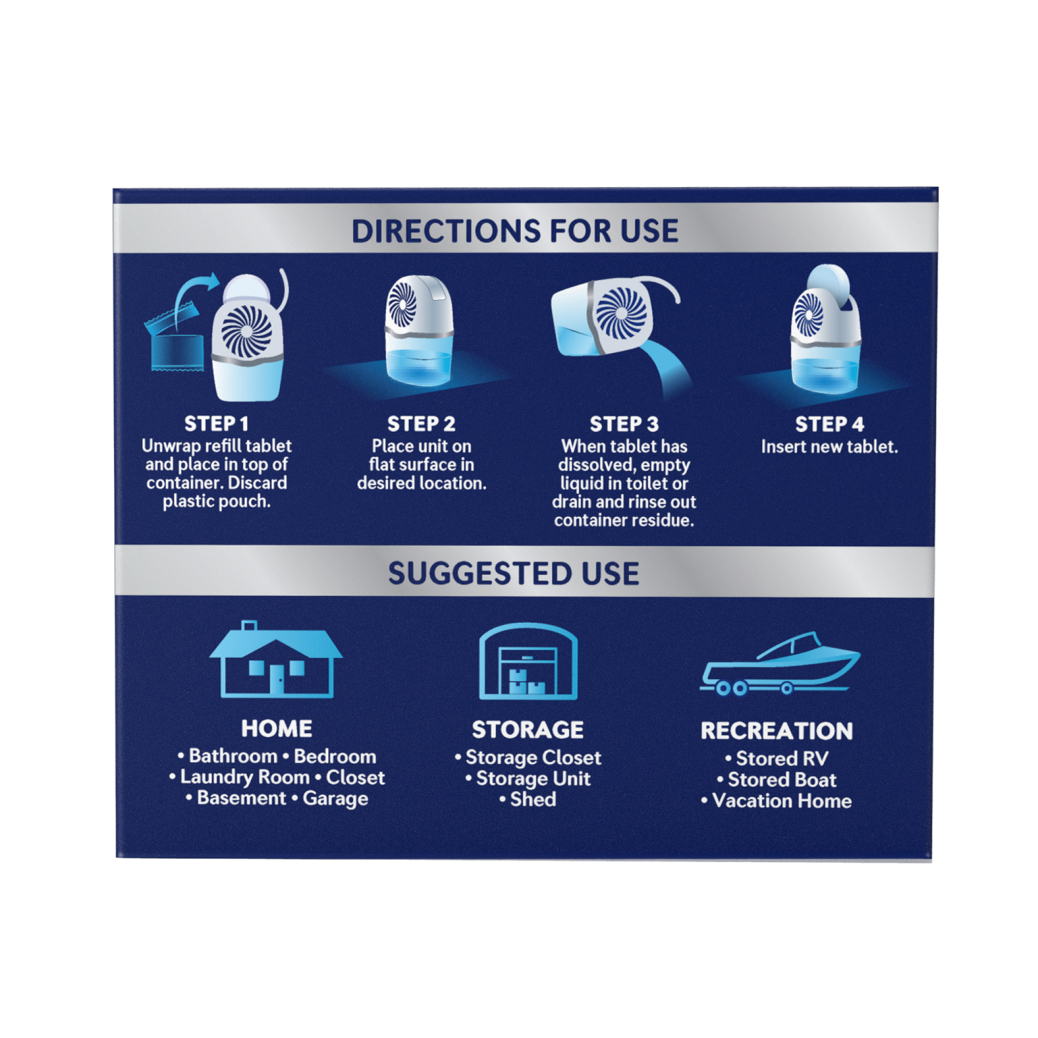 slide 6 of 8, DampRid 31-oz Fragrance Free Refill Moisture Absorber, 1 ct