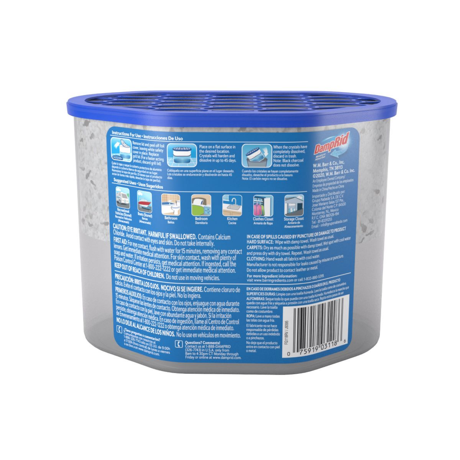 slide 4 of 8, DampRid Moisture Absorber for Boats & RV's, 18 oz