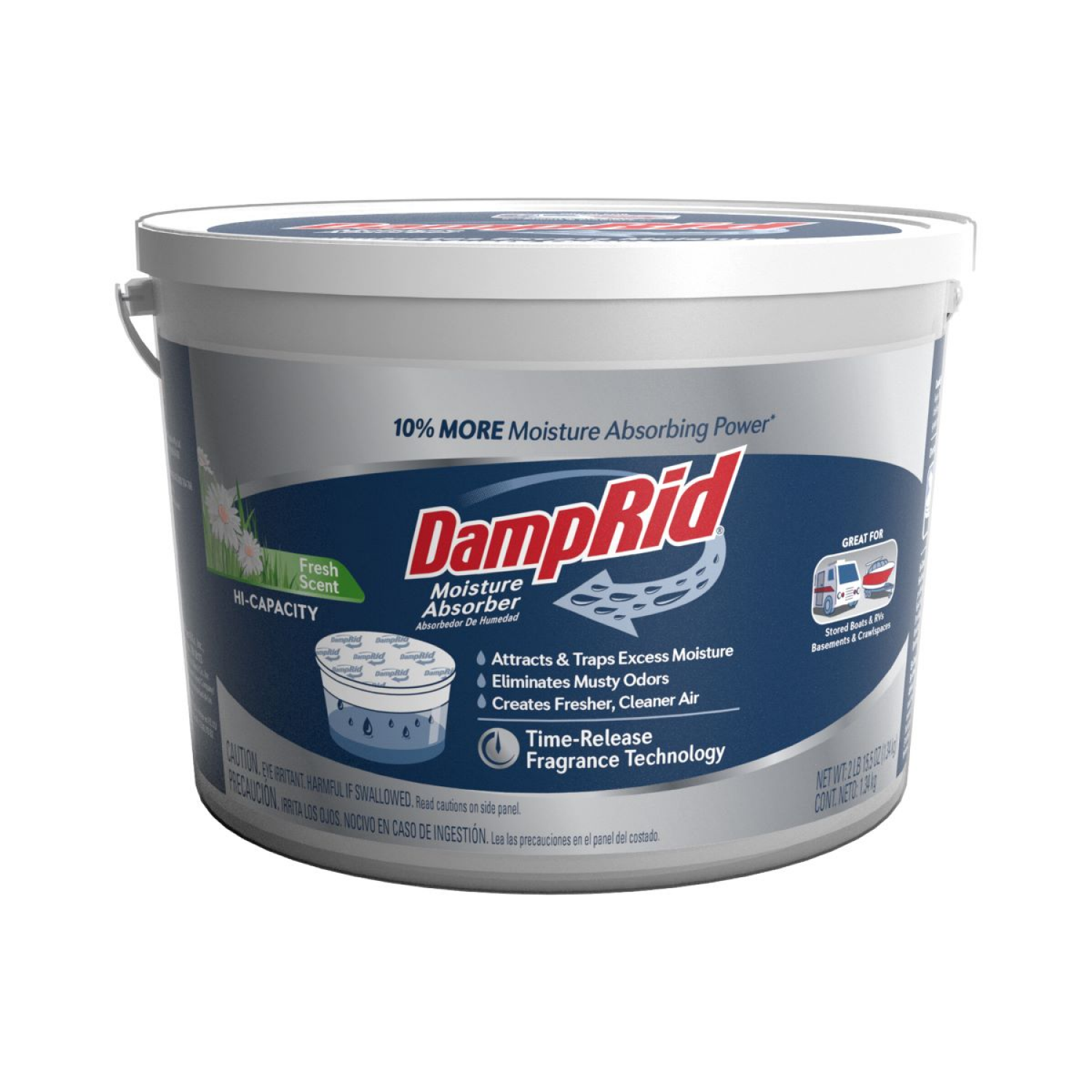 slide 1 of 5, DampRid Damp Rid Hi-Capacity Fresh Scent Moisture Absorber, 1 ct