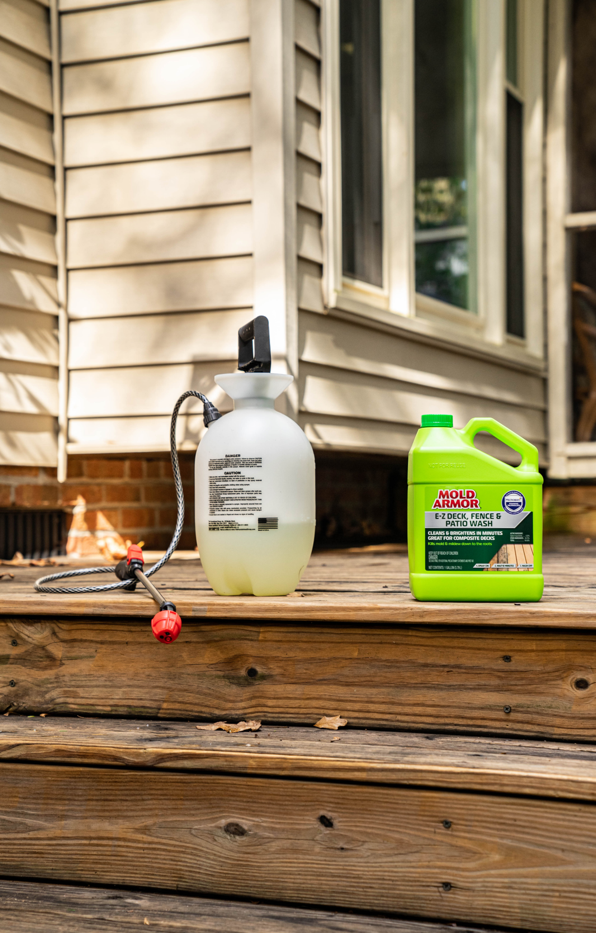 slide 6 of 6, 64 oz E-Z Outdoor Deck and Fence Wash Mold and Mildew Remover, 64 oz