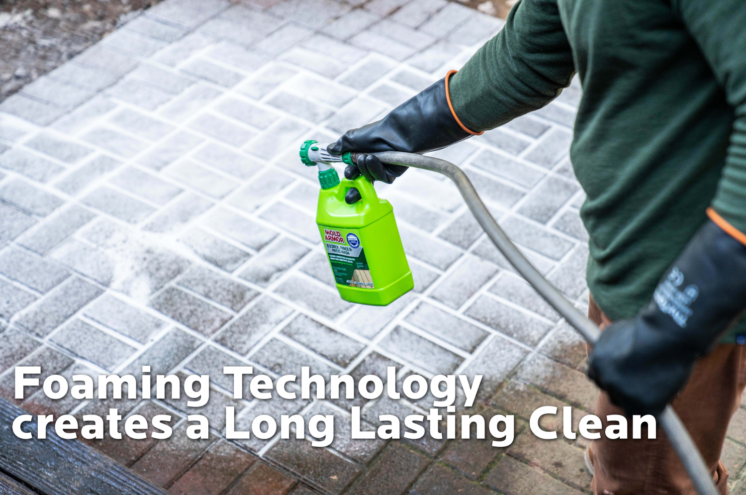 slide 5 of 6, 64 oz E-Z Outdoor Deck and Fence Wash Mold and Mildew Remover, 64 oz