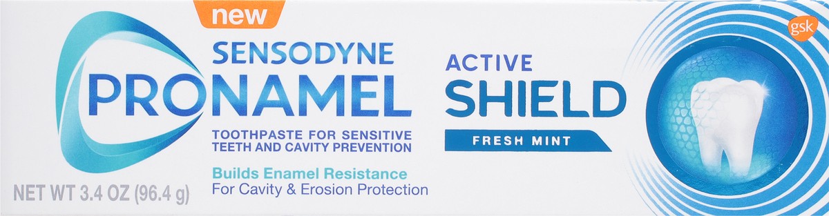 slide 3 of 9, Sensodyne Pronamel Active Shield Fresh Mint Toothpaste, 3.4 oz