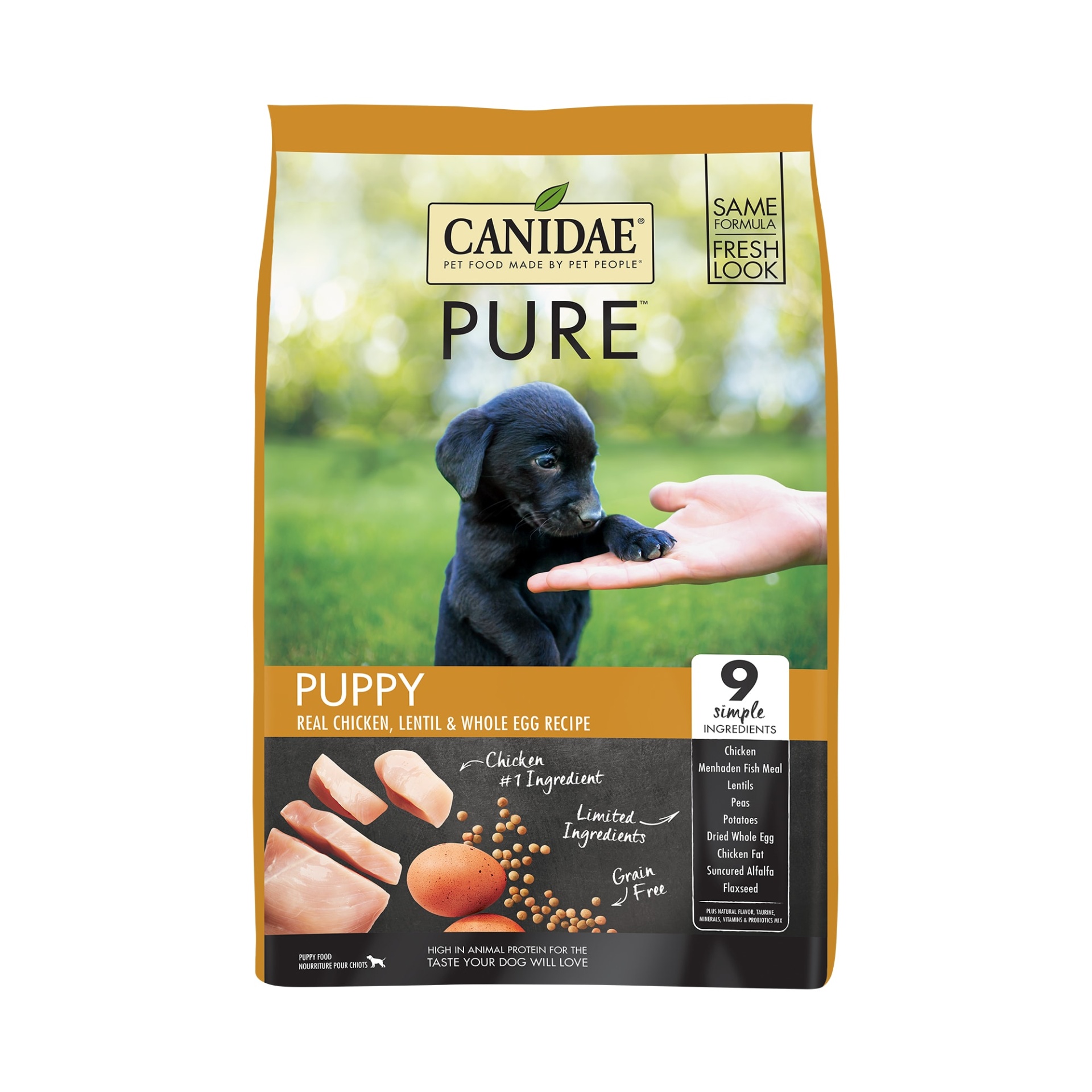 slide 1 of 1, CANIDAE Grain Free PURE Foundations Puppy Dry Formula with Chicken, 4 lb