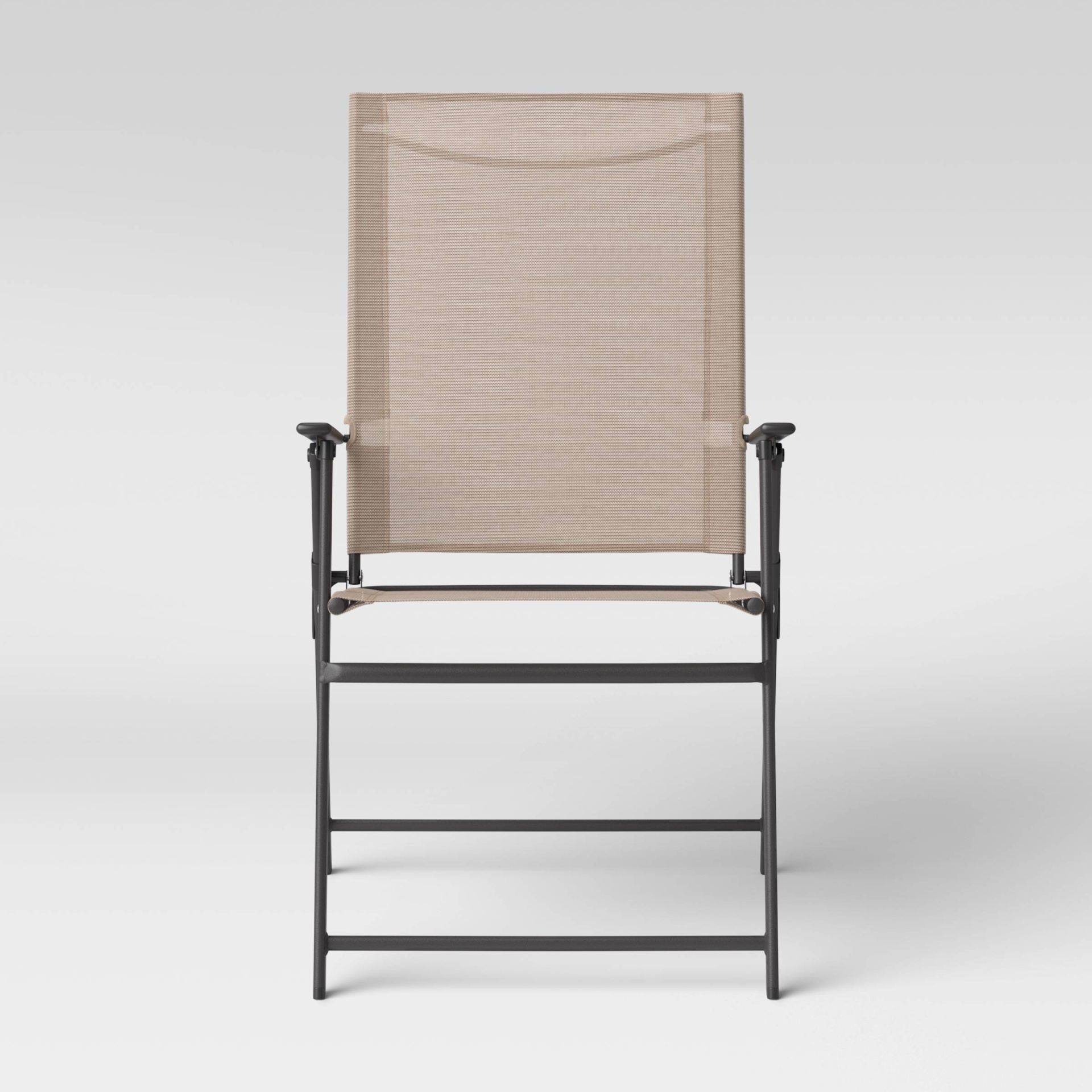 slide 1 of 1, Sling Folding Patio Chair Tan - Room Essentials, 1 ct