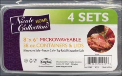 Nicole Home Collection Microfiber 8x6 Deep Black 38 oz
