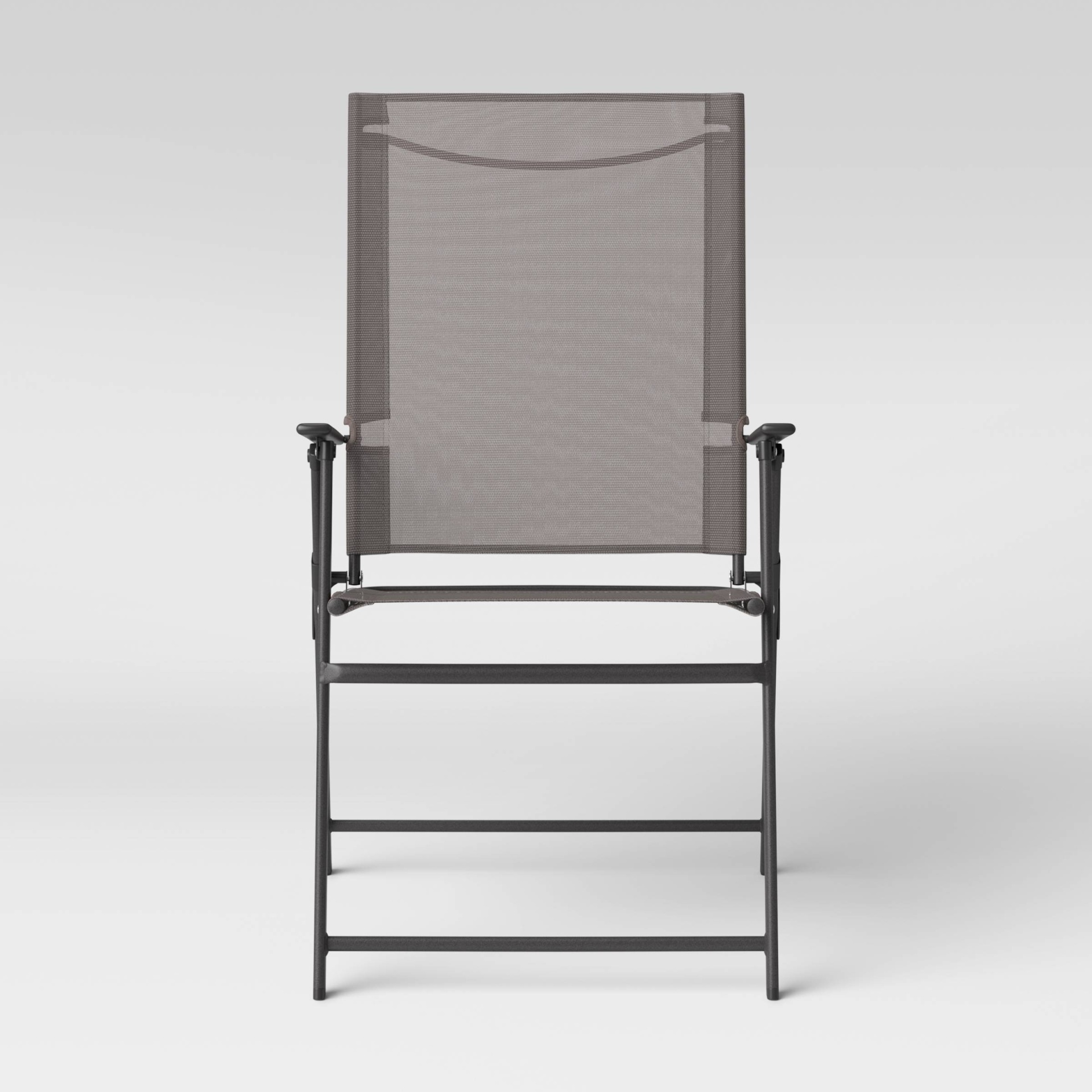 slide 1 of 4, Sling Folding Patio Chair Gray - Room Essentials, 1 ct