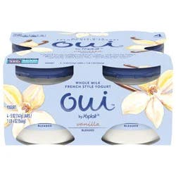 Oui by Yoplait French Style Vanilla Whole Milk Yogurt, 4 Ct, 5 OZ Jars