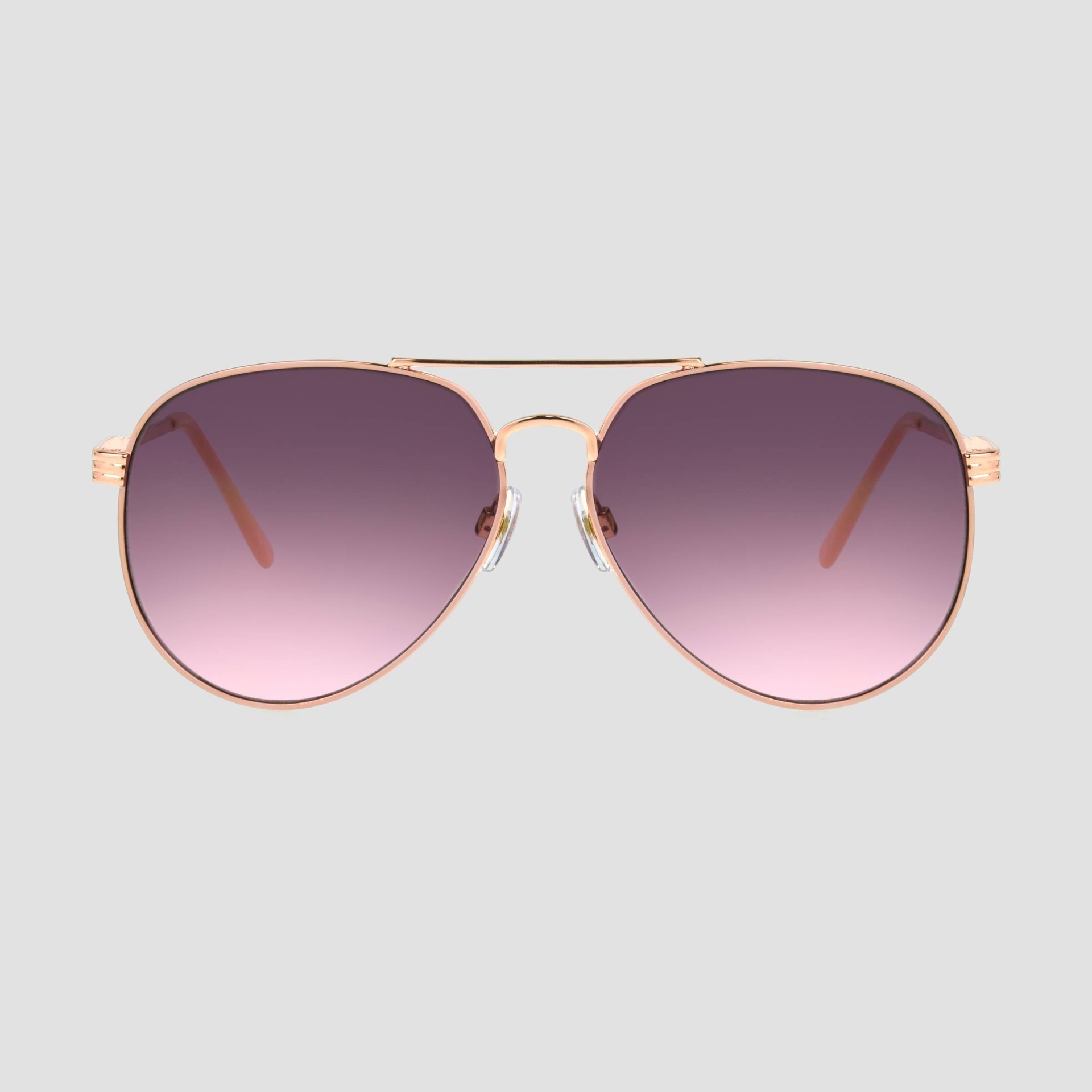 slide 1 of 2, Women's Aviator Sunglasses - A New Day Rose Gold, 1 ct
